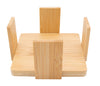 REGENT BAMBOO SQUARE COASTERS IN A HOLDER 7 PIECE SET, 100X100MM