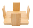 REGENT BAMBOO SQUARE COASTERS IN A HOLDER 6 PCE SET