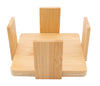 REGENT BAMBOO SQUARE COASTERS IN A HOLDER 6 PCE SET