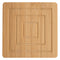 REGENT BAMBOO SQUARE COASTERS IN A HOLDER 6 PCE SET