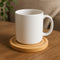 REGENT BAMBOO ROUND COASTERS IN A HOLDER 6 PCE SET, 100MM DIA
