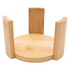 REGENT BAMBOO ROUND COASTERS 100MM DIA. IN A HOLDER 7 PIECE SET