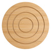 REGENT BAMBOO ROUND COASTERS 100MM DIA. IN A HOLDER 7 PIECE SET