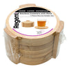REGENT BAMBOO ROUND COASTERS IN A HOLDER 7PK SET, 100MM DIA