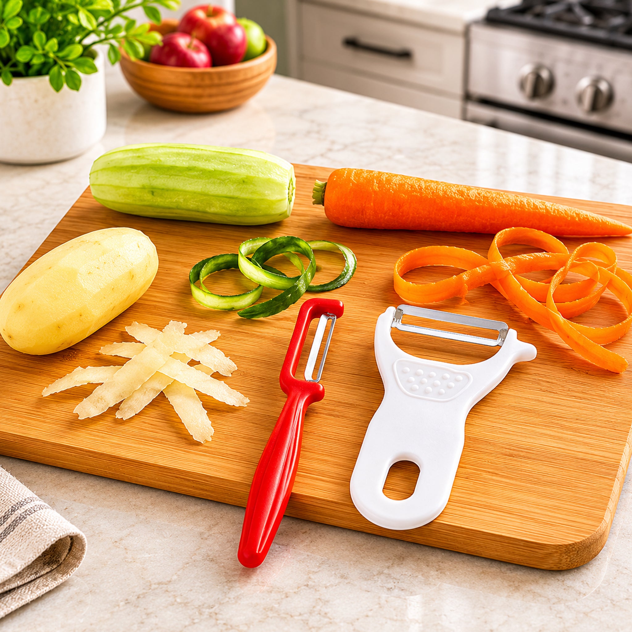 REGENT KITCHEN PEELERS STAINLESS STEEL AND PLASTIC 2PCS SET, 160MM l 120MM