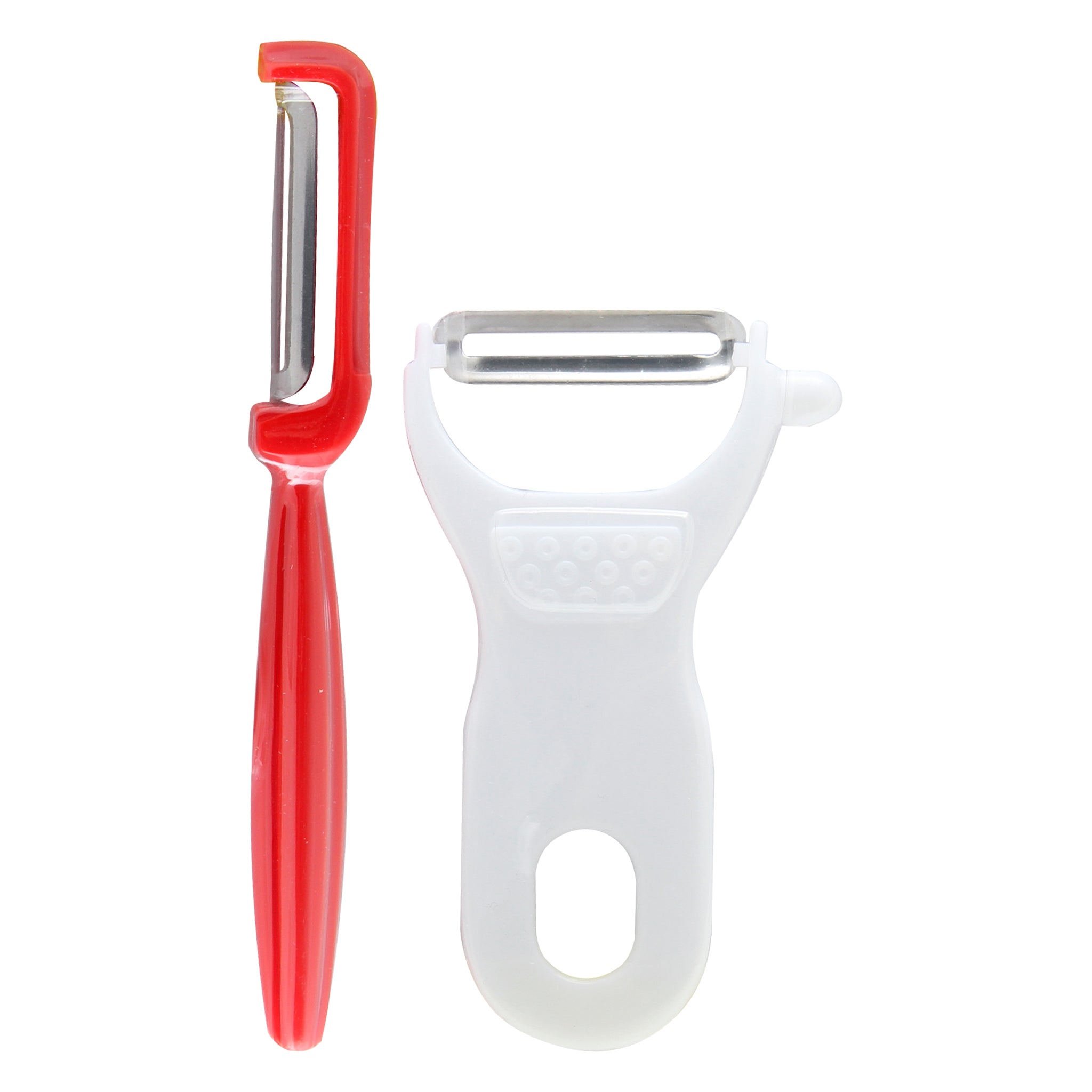 REGENT KITCHEN PEELERS STAINLESS STEEL AND PLASTIC 2PCS SET, 160MM l 120MM