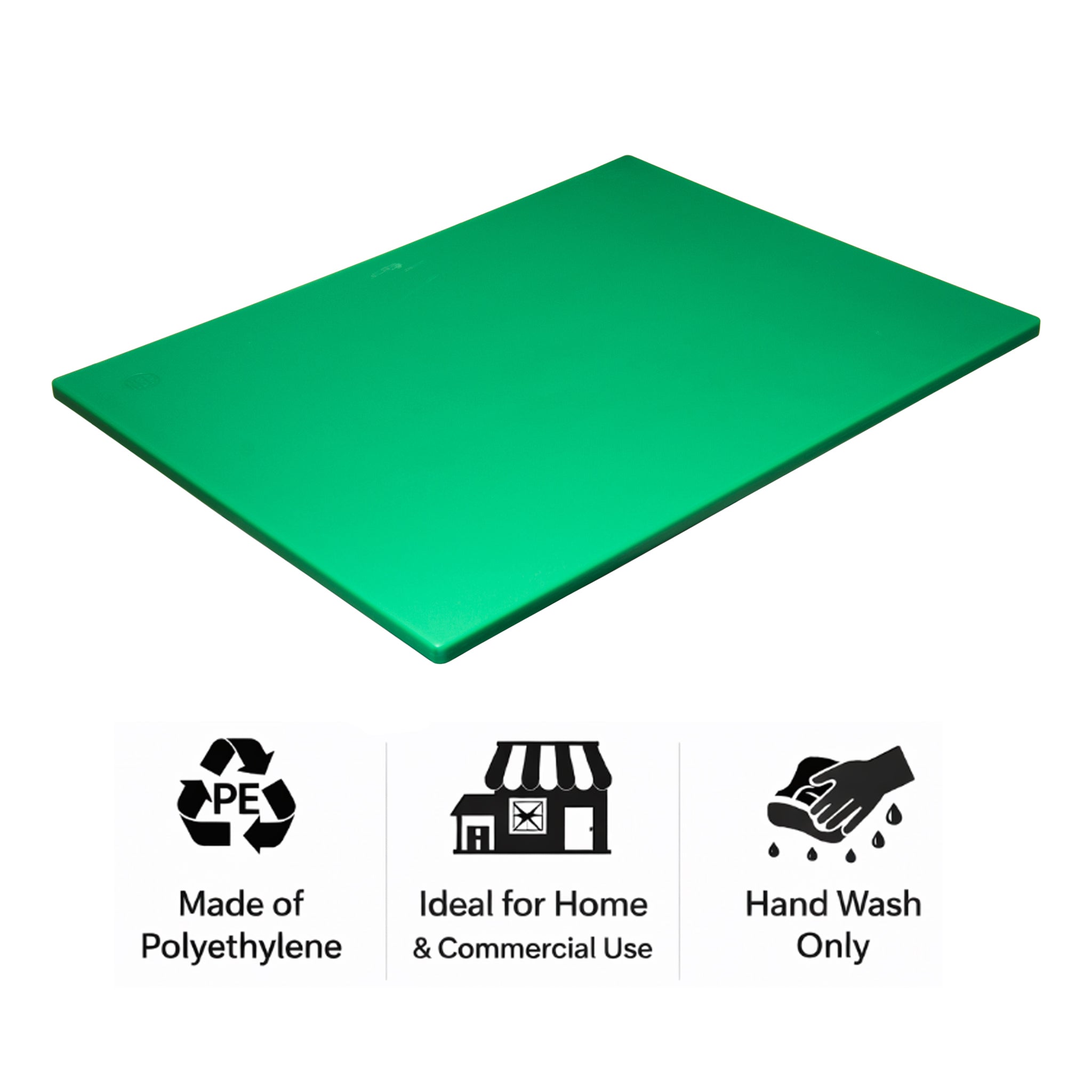 REGENT CUTTING BOARD PE GREEN, 508X381MM