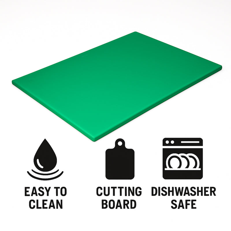 REGENT CUTTING BOARD PE GREEN, 508X381MM