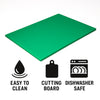 REGENT CUTTING BOARD PE GREEN, 508X381MM