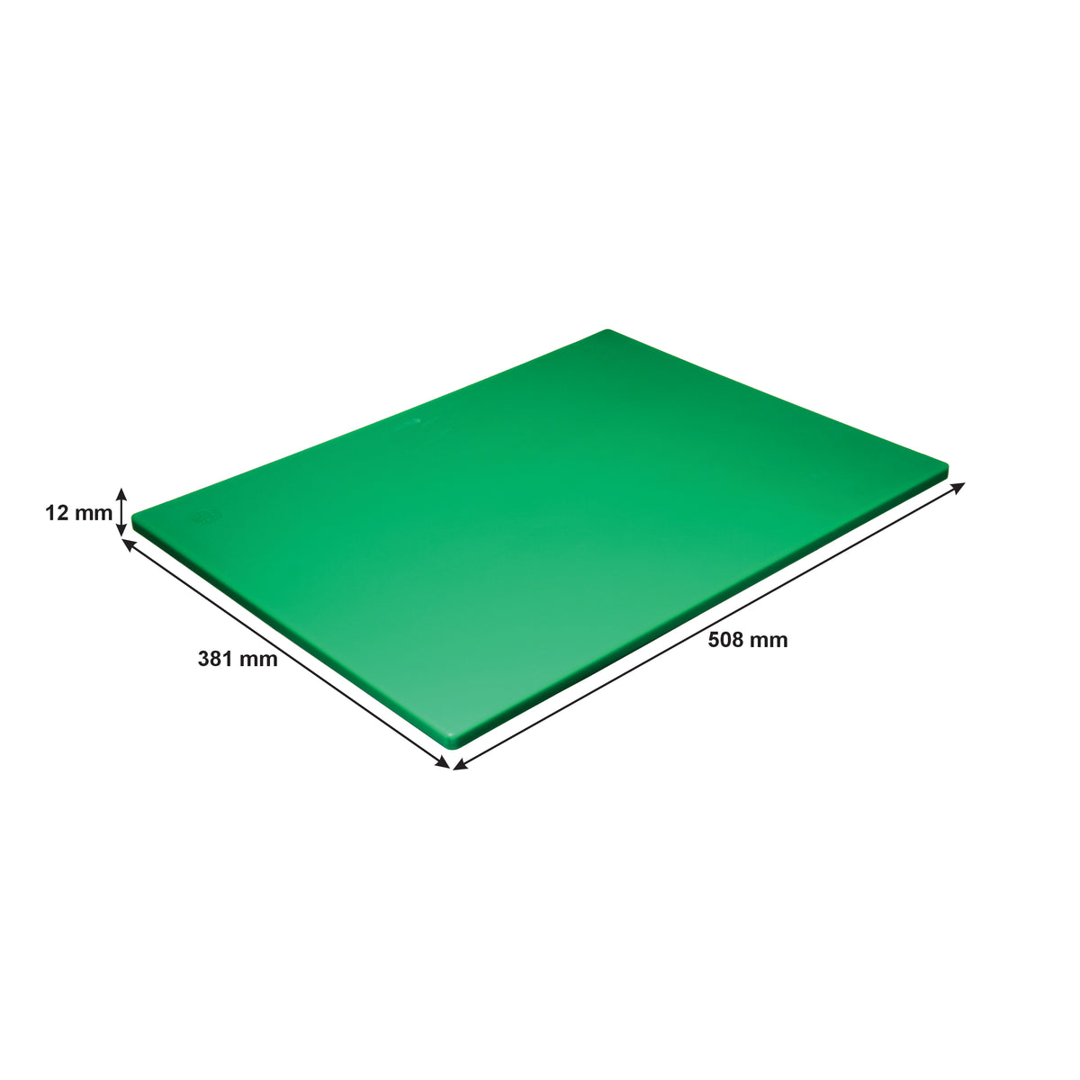REGENT CUTTING BOARD PE GREEN, 508X381MM