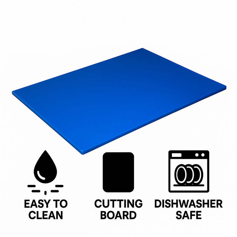 REGENT CUTTING BOARD PE BLUE, 508X381MM