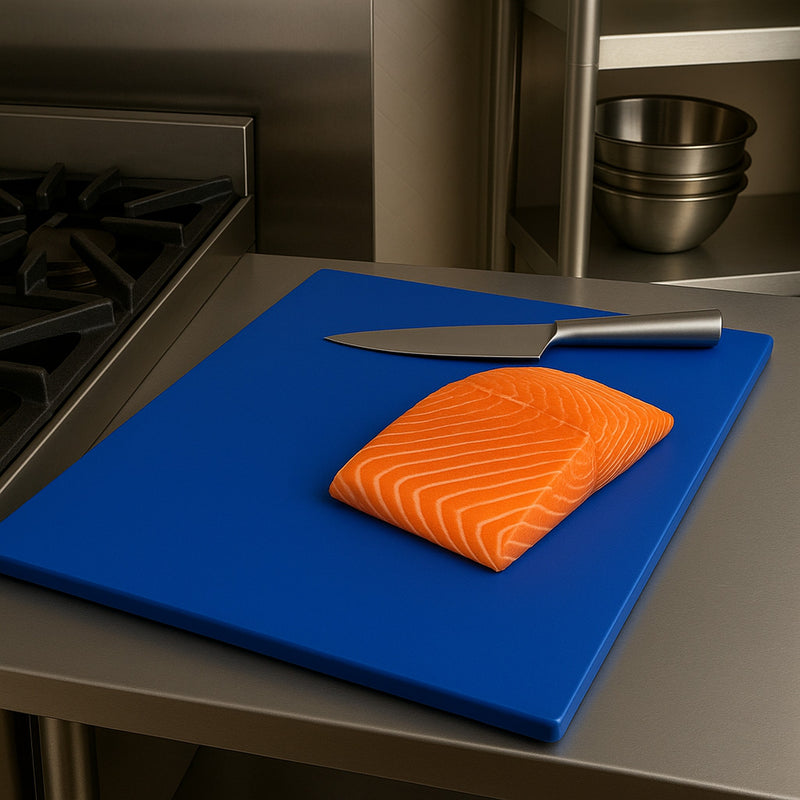 REGENT CUTTING BOARD PE BLUE, 508X381MM