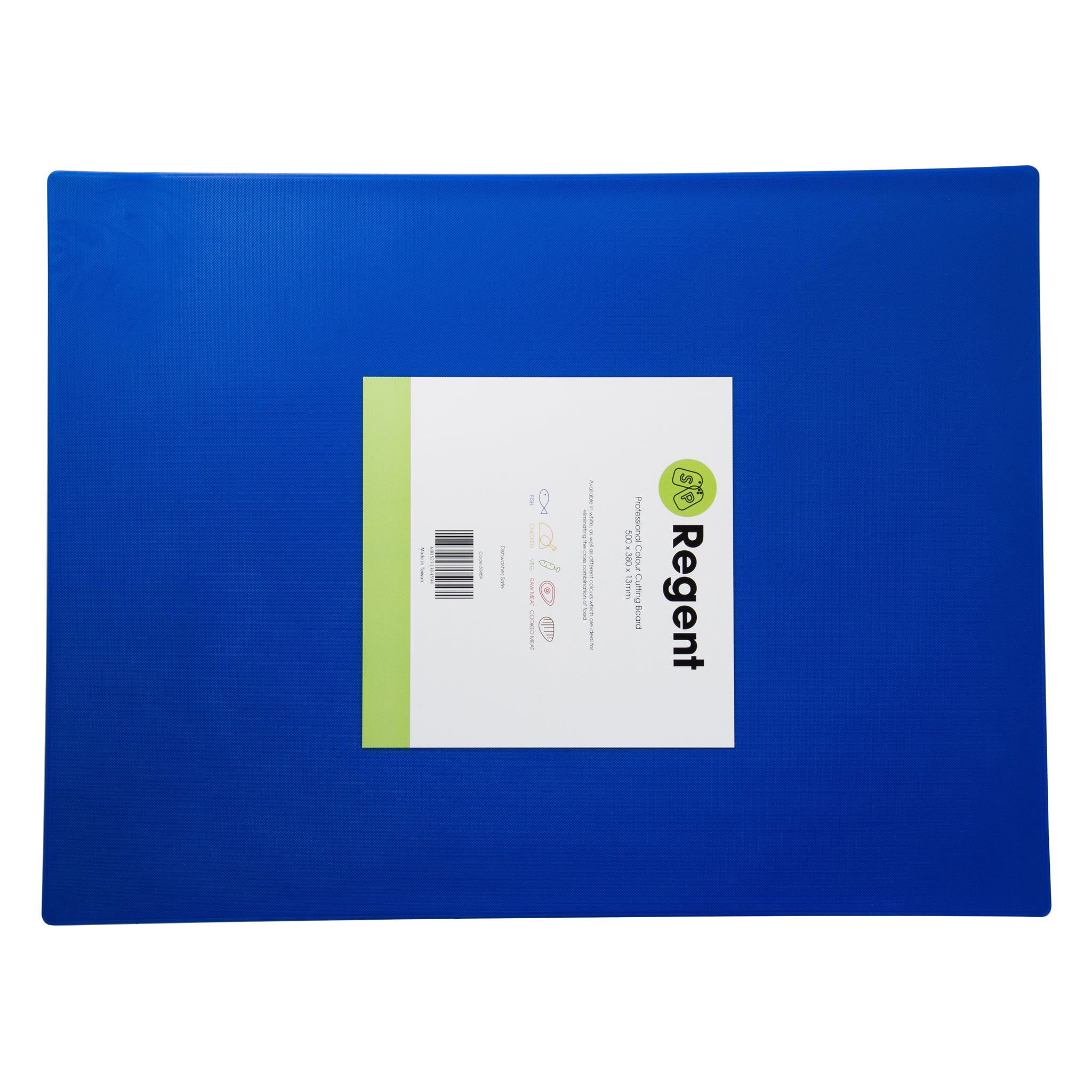 REGENT CUTTING BOARD PE BLUE, 508X381MM
