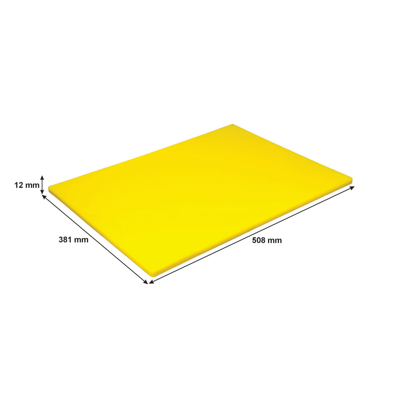 REGENT CUTTING BOARD PE YELLOW, (508X381X12MM)
