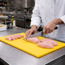 REGENT CUTTING BOARD PE YELLOW, 508X381MM