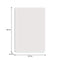 REGENT CUTTING BOARD PE WHITE, (508X381X12MM)