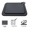REGENT CUTTING BOARD NON-SLIP BLACK PLASTIC 2 PIECS SET, 393X290MM l 328X245MM
