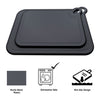 REGENT CUTTING BOARD NON-SLIP BLACK PLASTIC 2PK SET, 393X290MM l 328X245MM