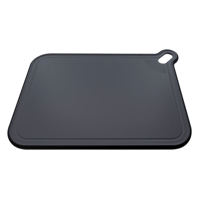 REGENT CUTTING BOARD NON-SLIP BLACK PLASTIC 2PCS SET, 393X290MM l 328X245MM