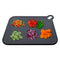 REGENT CUTTING BOARD NON-SLIP BLACK PLASTIC 2PCS SET, 393X290MM l 328X245MM