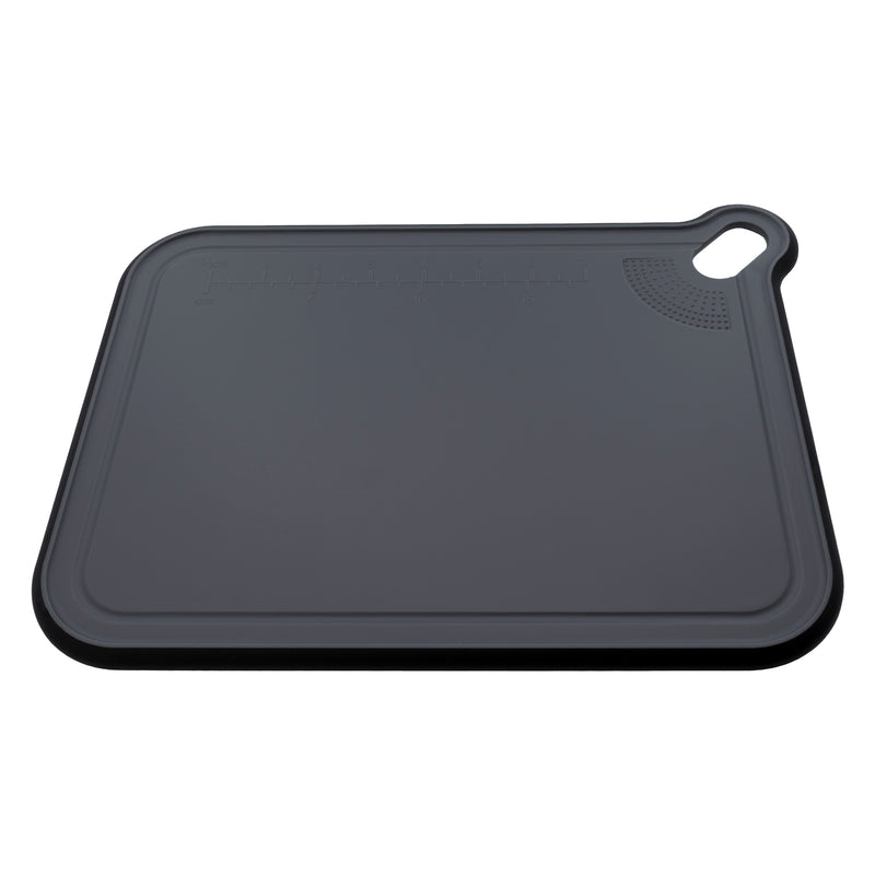 REGENT CUTTING BOARD NON-SLIP BLACK PLASTIC 2PCS SET, 393X290MM l 328X245MM