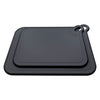 REGENT CUTTING BOARD NON-SLIP BLACK PLASTIC 2 PIECS SET, 393X290MM l 328X245MM
