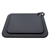 REGENT CUTTING BOARD NON-SLIP BLACK PLASTIC 2PCS SET, 393X290MM l 328X245MM