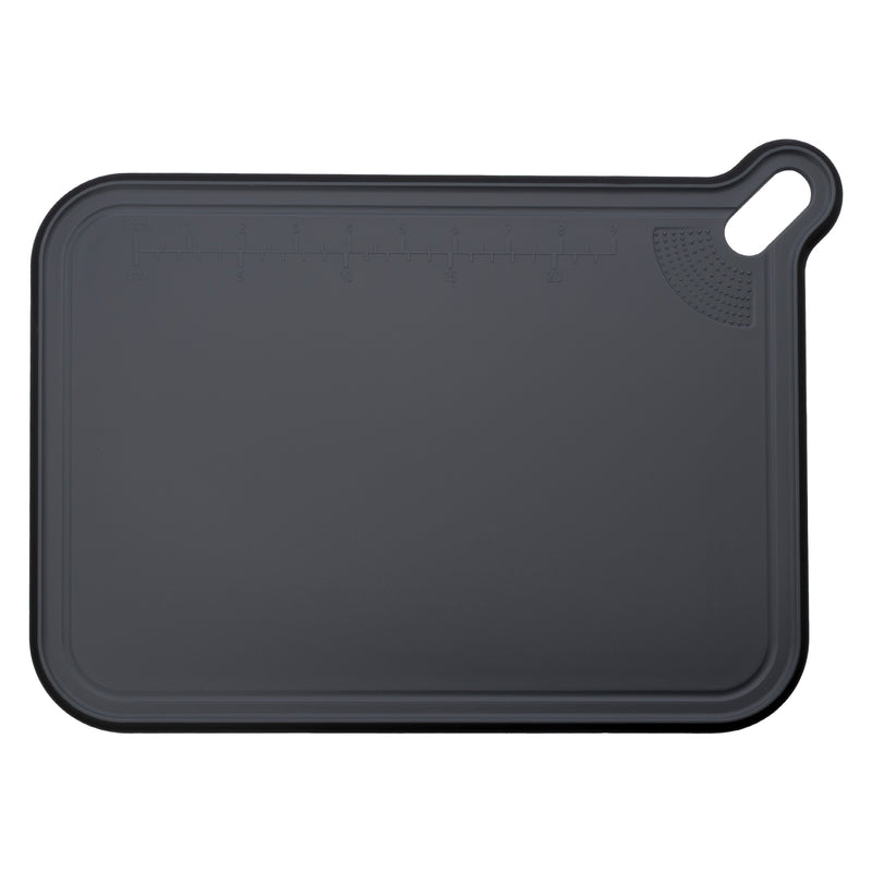 REGENT CUTTING BOARD NON-SLIP BLACK PLASTIC 2PCS SET, 393X290MM l 328X245MM