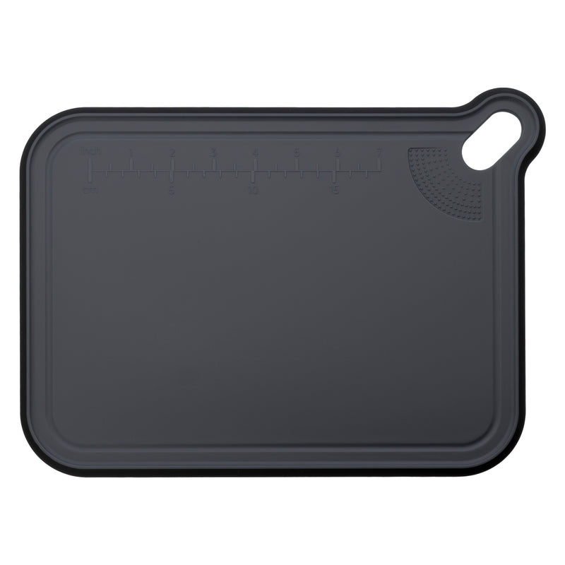 REGENT CUTTING BOARD NON-SLIP BLACK PLASTIC 2PCS SET, 393X290MM l 328X245MM