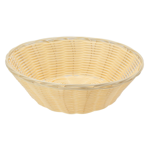 REGENT WOVEN BASKET ROUND HOLLOW CORD PP PLASTIC, 230MM DIA