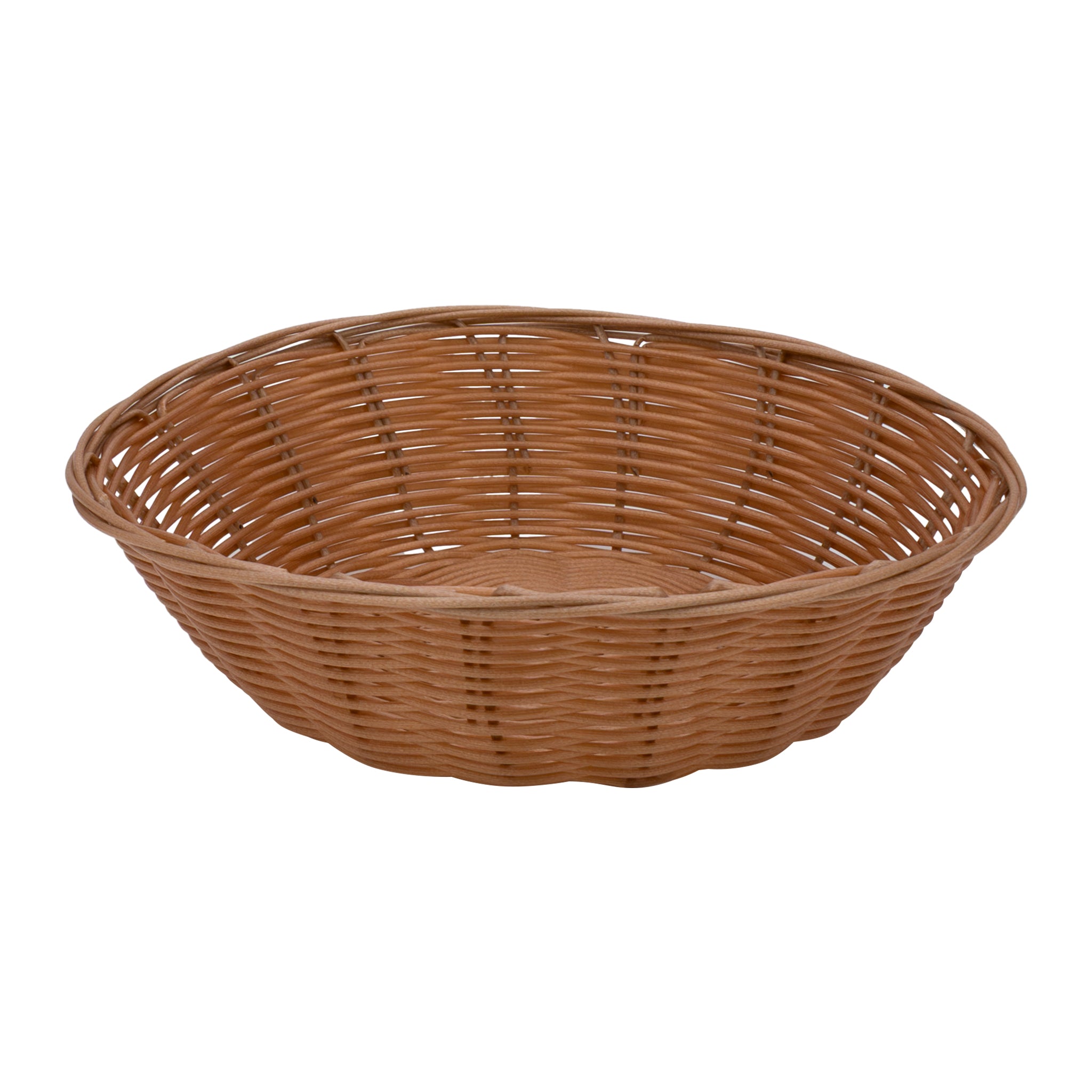 REGENT WOVEN BASKET ROUND HOLLOW CORD PP PLASTIC, 230MM DIA