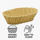 REGENT WOVEN BASKET OVAL HOLLOW CORD PP PLASTIC, 250X180MM