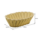 REGENT WOVEN BASKET OVAL HOLLOW CORD PP PLASTIC, (250X180X55MM)