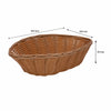 REGENT WOVEN BASKET OVAL HOLLOW CORD PP PLASTIC, 250X180MM