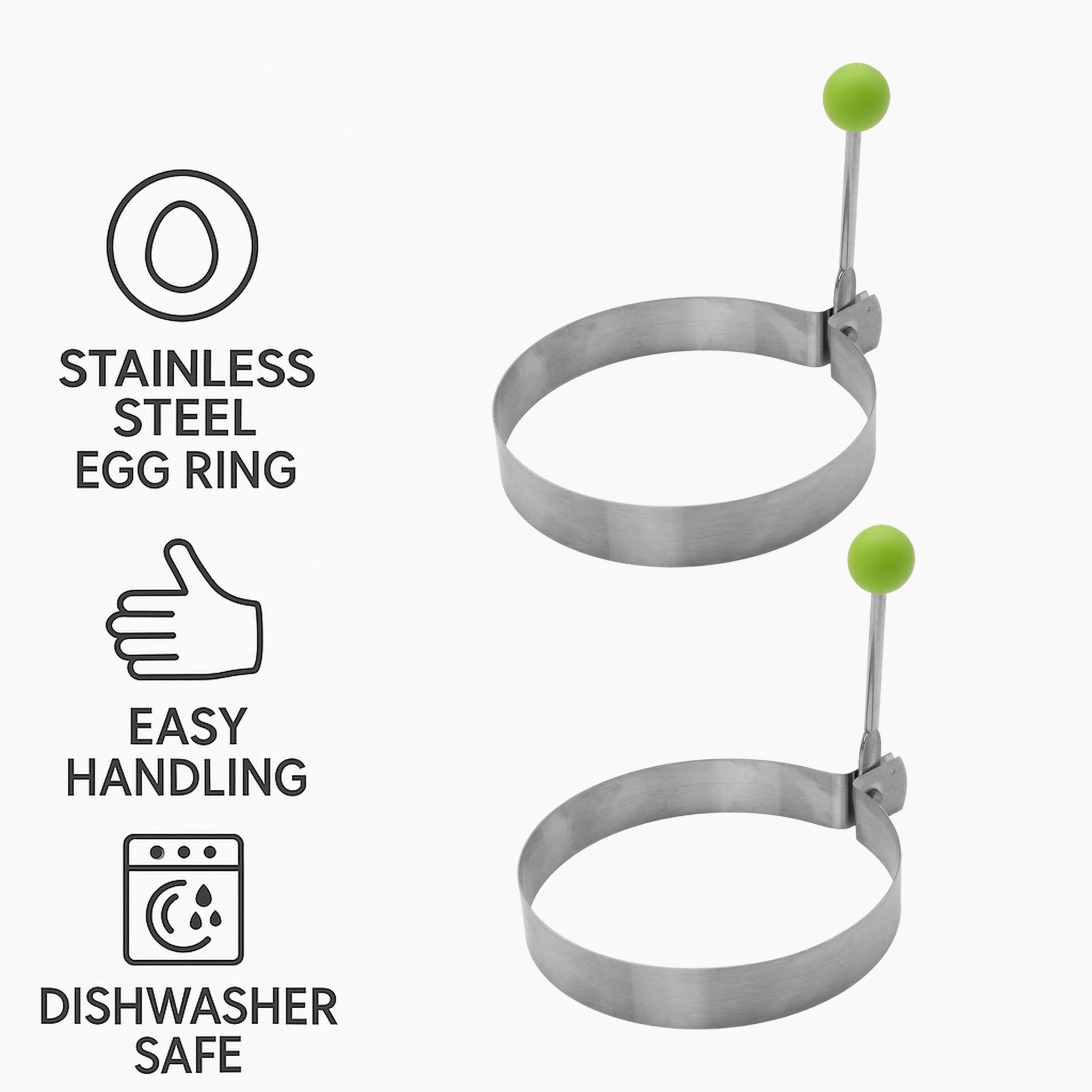 REGENT EGG RING STAINLESS STEEL 2 PACK