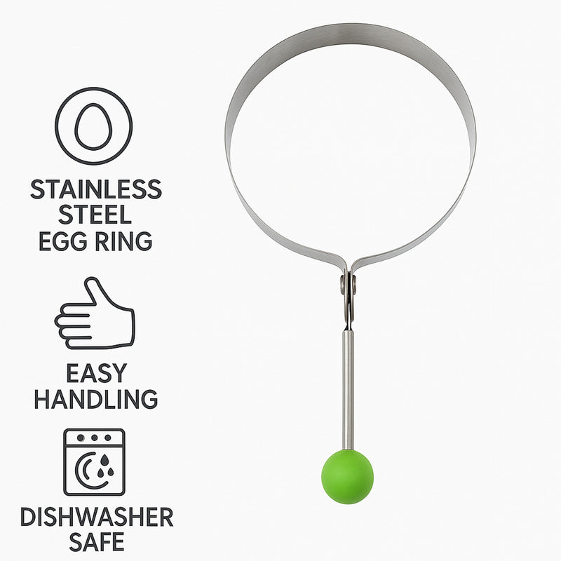 REGENT EGG RING STAINLESS STEEL, 80MM DIA