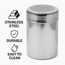 REGENT DREDGE SALT SHAKER STAINLESS STEEL, 380ML - 100X70MM DIA