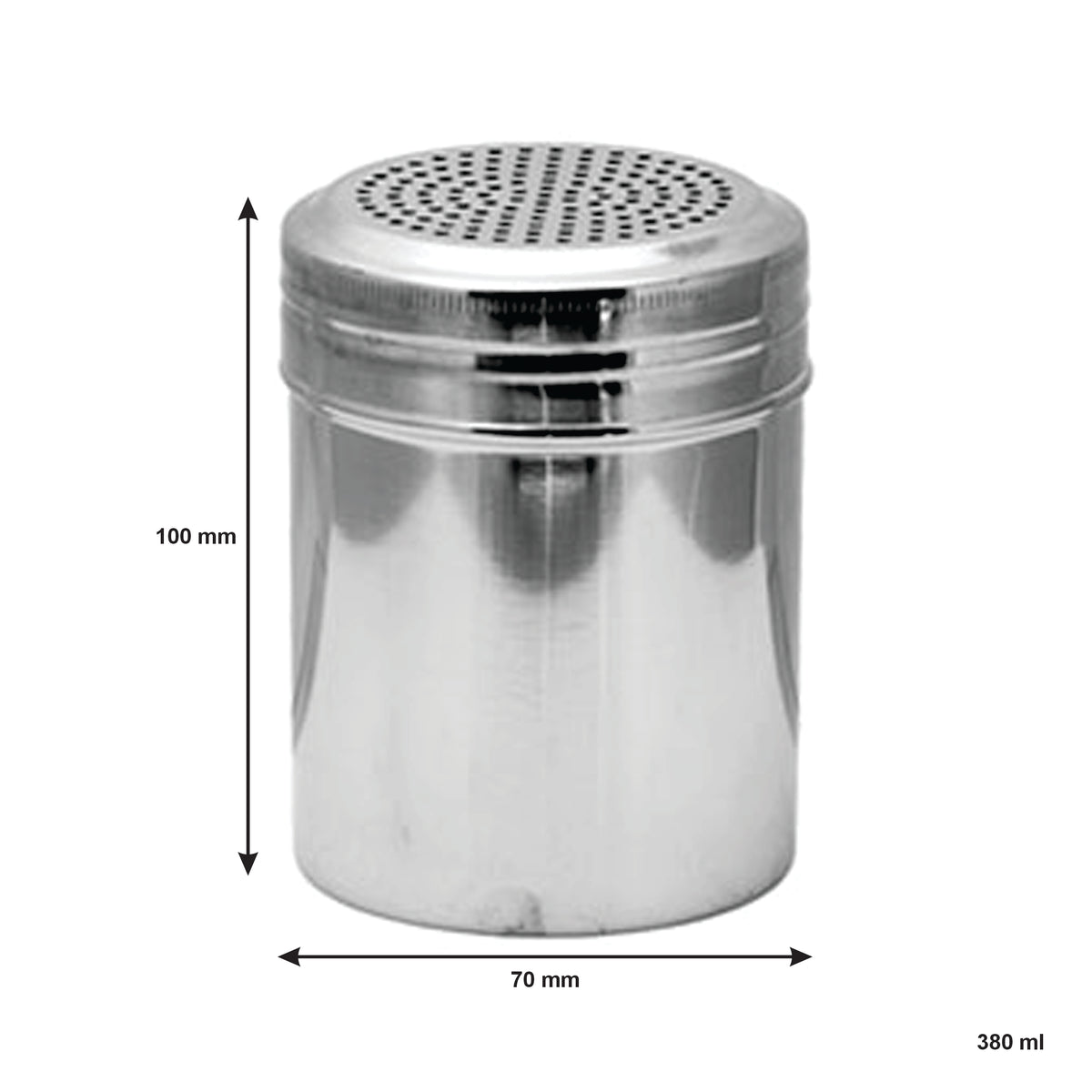 REGENT DREDGE SALT SHAKER STAINLESS STEEL, 380ML