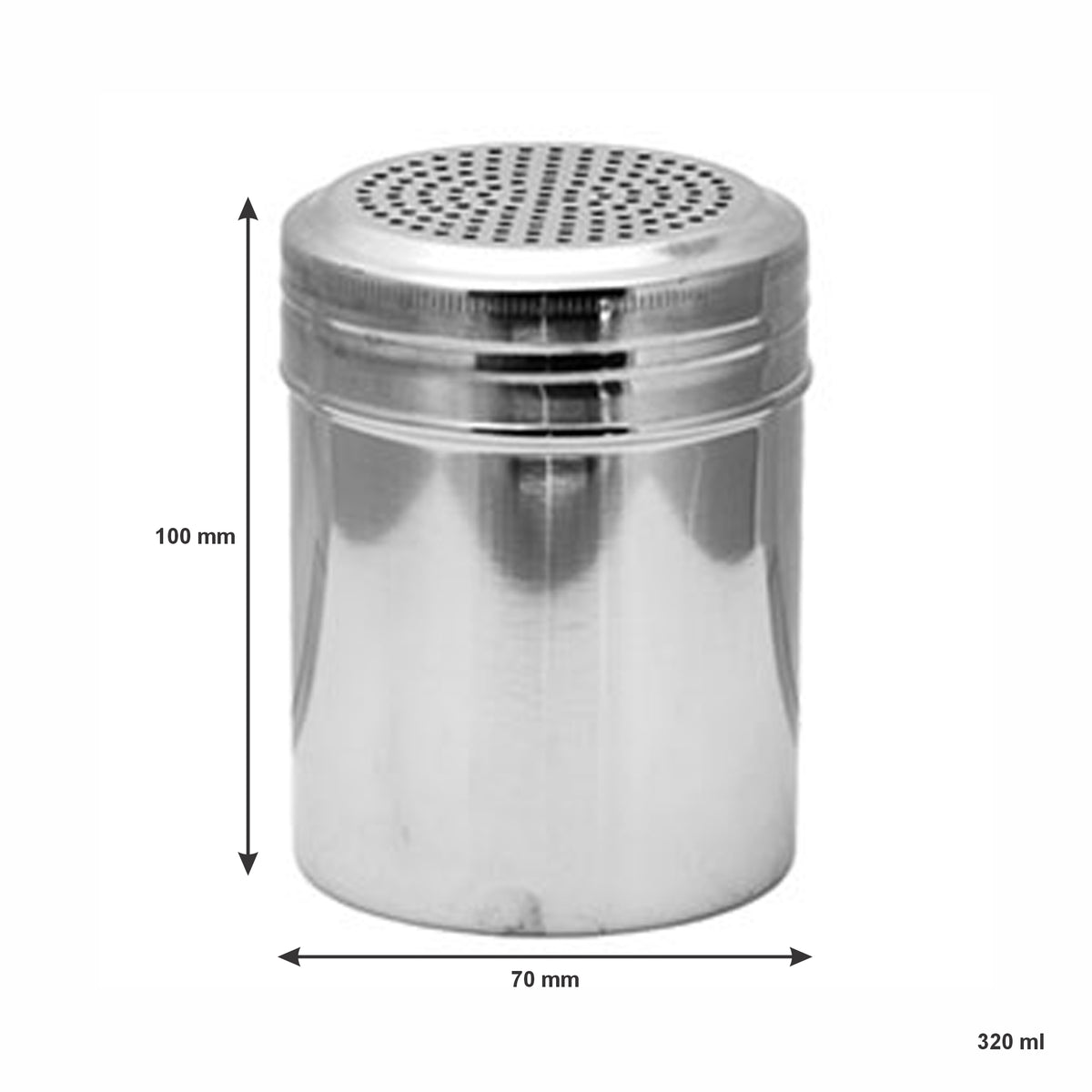 REGENT DREDGE SALT SHAKER STAINLESS STEEL, 320ML