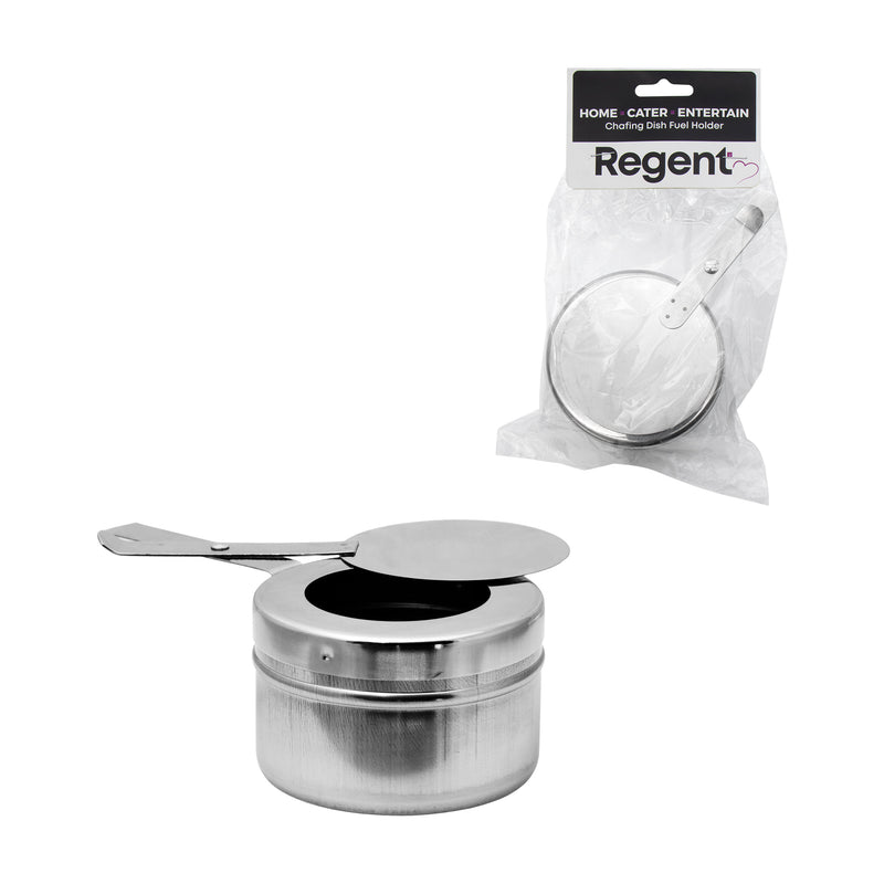 REGENT CHAFING DISH FUEL HOLDER STAINLESS STEEL, 90MM DIA