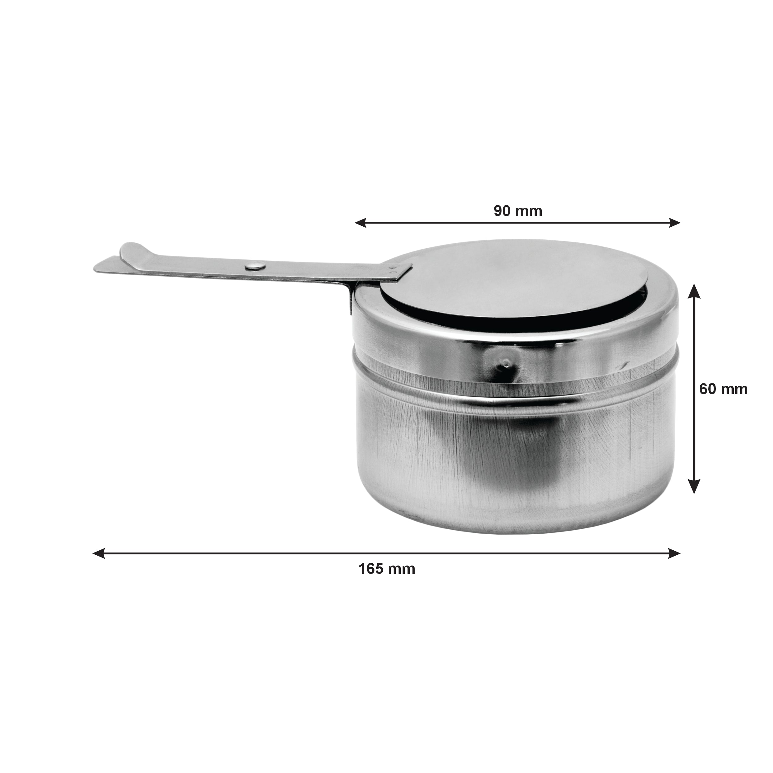 REGENT CHAFING DISH FUEL TIN HOLDER STAINLESS STEEL, 90MM DIA