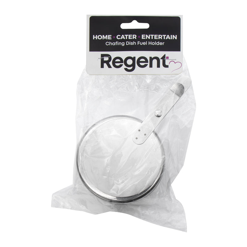 REGENT CHAFING DISH FUEL HOLDER STAINLESS STEEL, 90MM DIA
