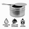 REGENT CHAFING DISH FUEL TIN HOLDER STAINLESS STEEL, 90MM DIA