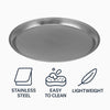 BAR BUTLER ROUND SERVING TRAY STAINLESS STEEL, 350MM DIA