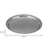 BAR BUTLER ROUND SERVING TRAY STAINLESS STEEL, (350MM DIAX25MM)