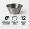 REGENT SAUCE CUP STAINLESS STEEL 1 DOZ, 45ML - 23X61MM DIA