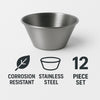 REGENT SAUCE CUP STAINLESS STEEL 1 DOZ, 45ML - 23X61MM DIA