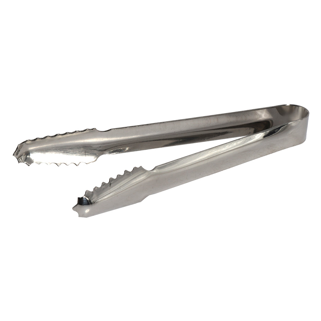 BAR BUTLER ICE TONG STAINLESS STEEL WITH SERRATED ICE GRIPS,  (160X30X18MM)