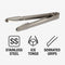BAR BUTLER ICE TONG STAINLESS STEEL WITH SERRATED ICE GRIPS