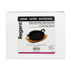 REGENT COOKWARE CAST IRON PAN WITH 2 HANDLES ON A WOODEN BOARD, 180MM DIAX245MM